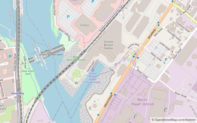 encore boston harbor location map