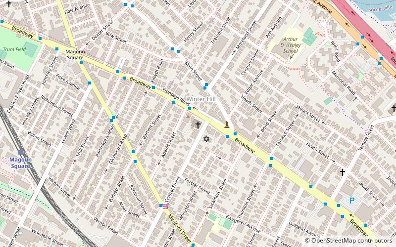 Broadway Winter Hill Congregational Church location map