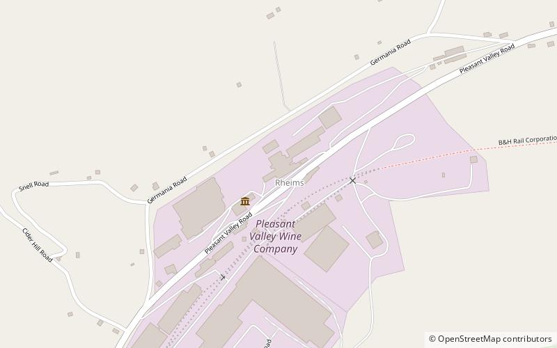 Pleasant Valley Wine Company location map