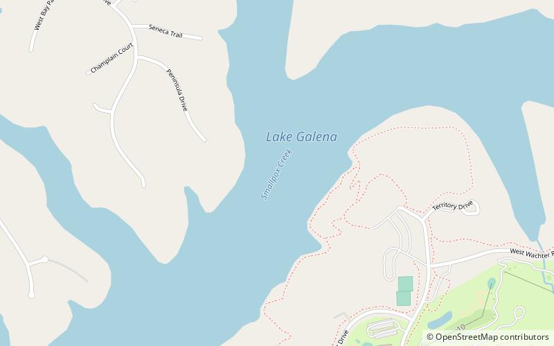 Lake Galena location map