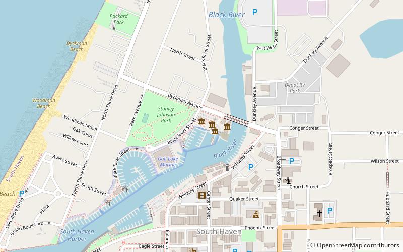 Michigan Maritime Museum location map