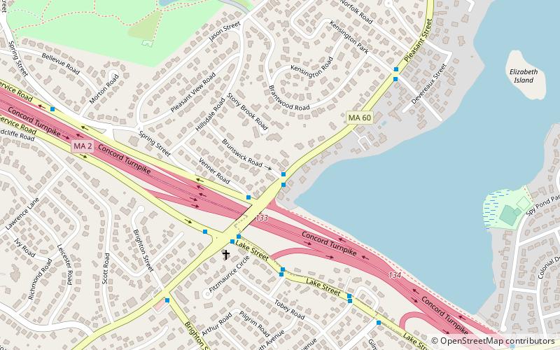 First Parish Church Parsonage location map