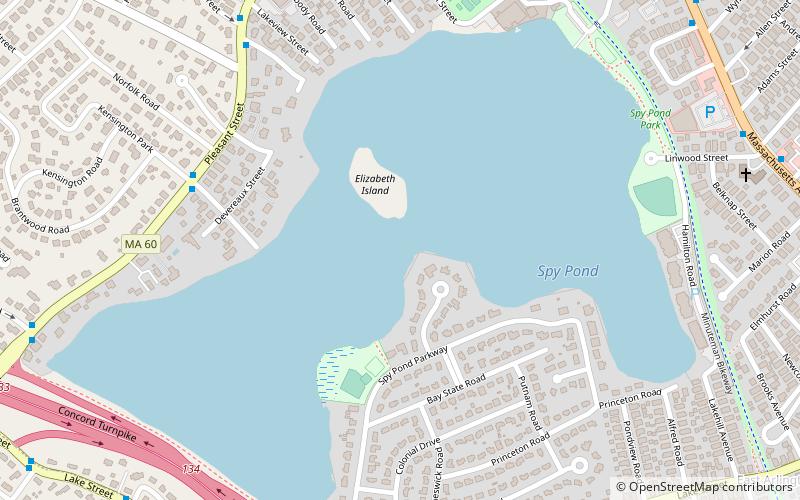 Spy Pond location map