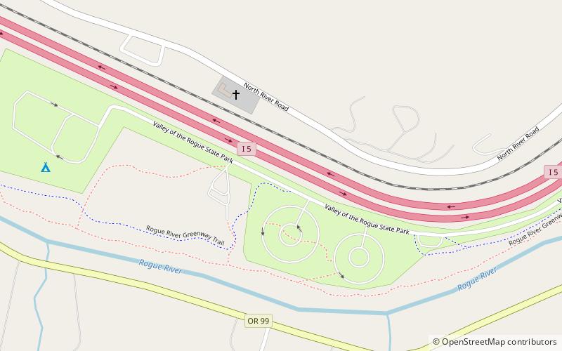 Valley of the Rogue State Park location map