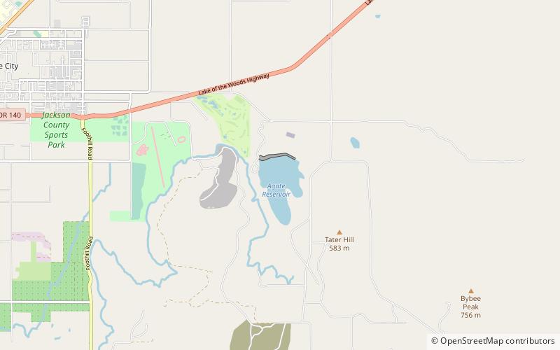 Agate Lake location map