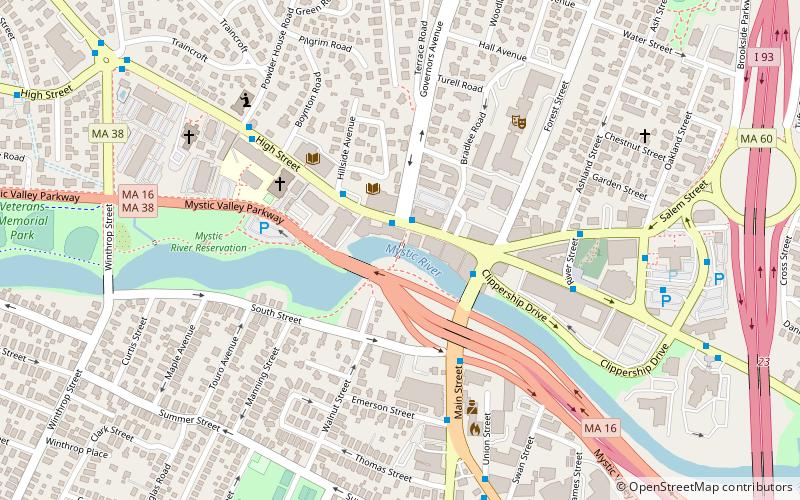 Medford Pipe Bridge location map