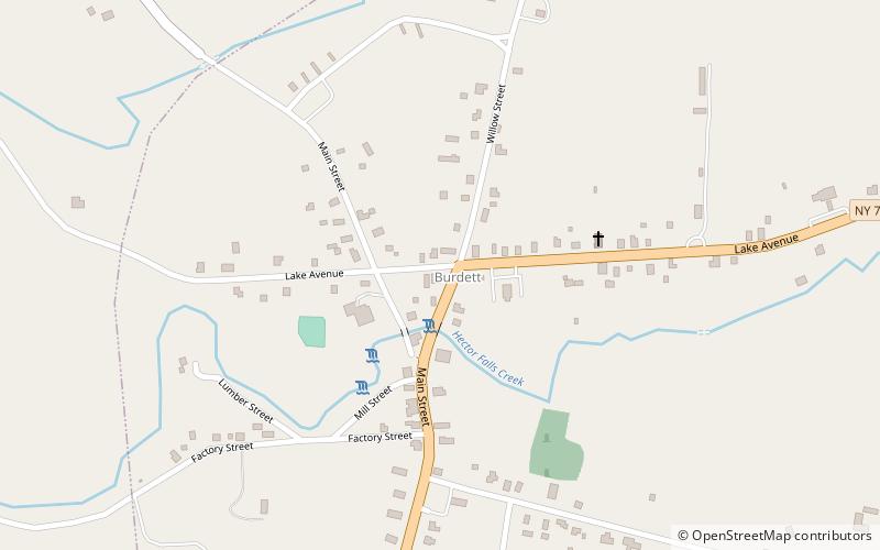 burdett location map