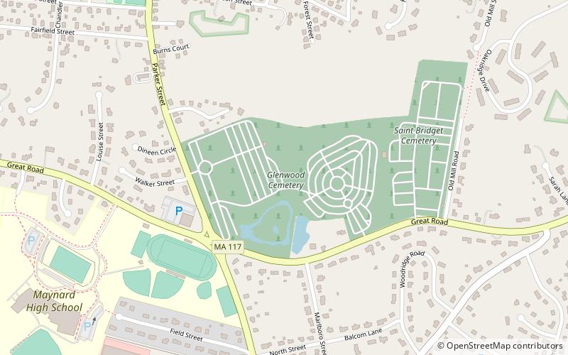 Glenwood Cemetery location map