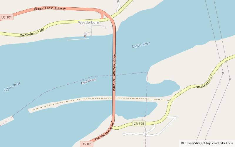Rogue River Bridge location map