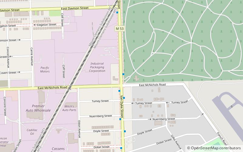 mount olivet cemetery detroit location map