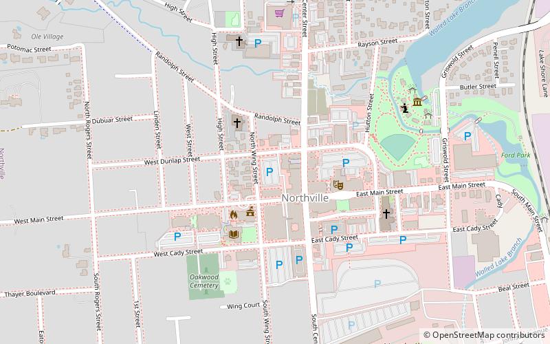 Northville Historic District location map