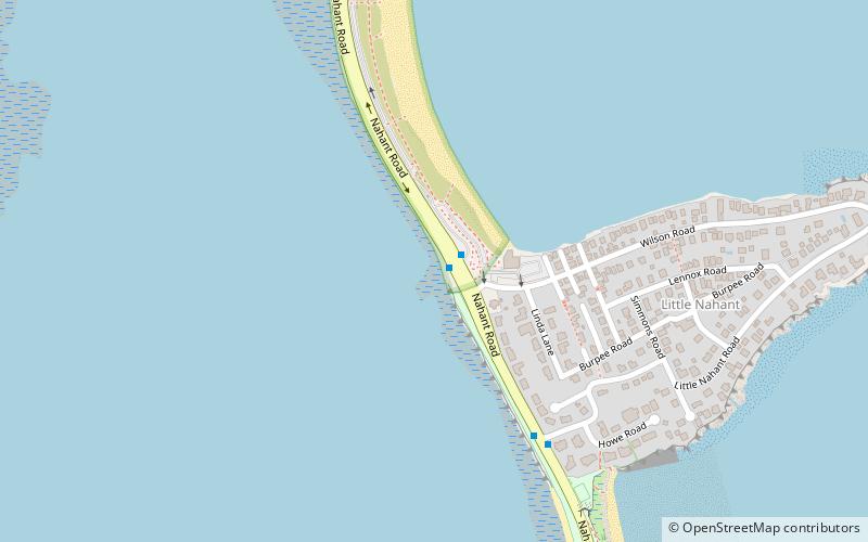 Nahant Beach Boulevard location map