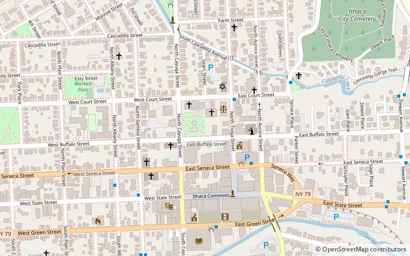 De Witt Park Historic District location map