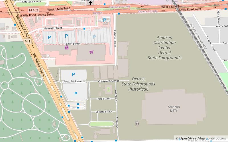 Michigan State Fairgrounds Coliseum location map