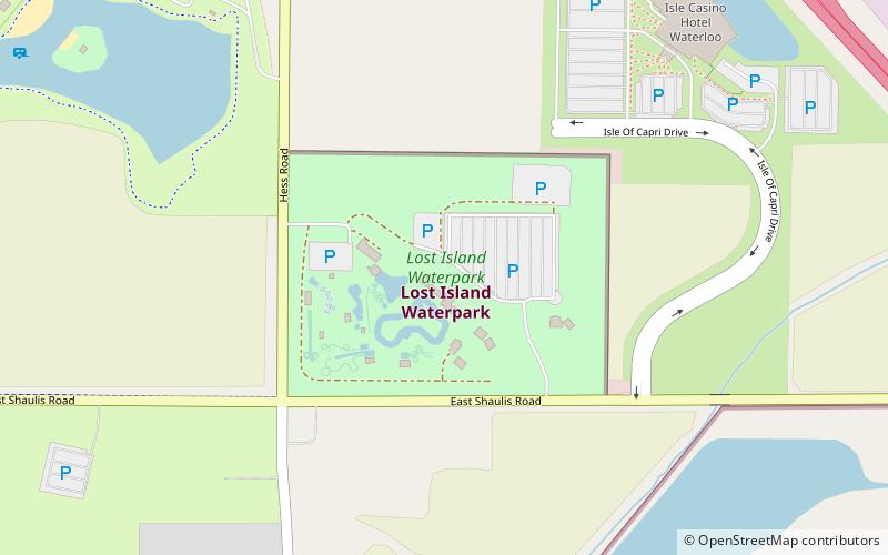 Lost Island Waterpark location map