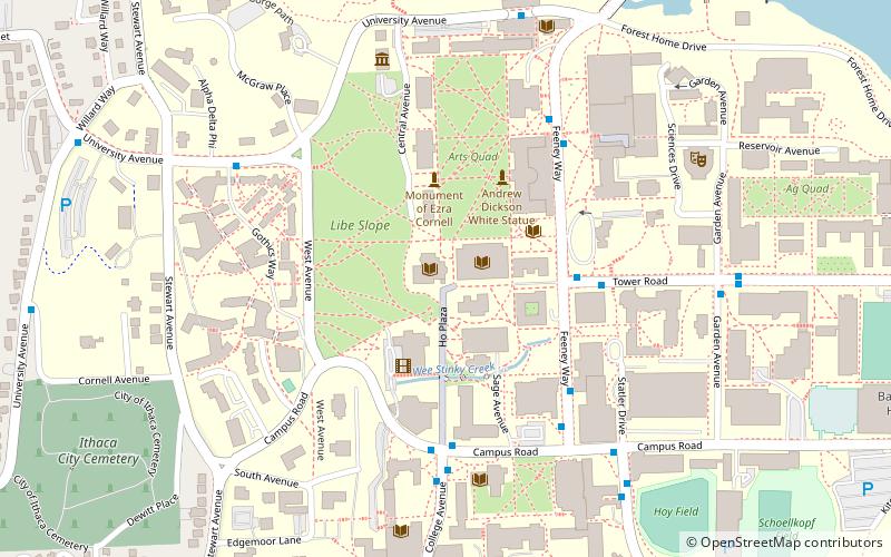 Cornell Chimes location map