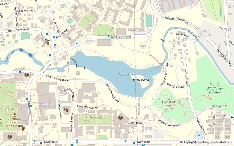 Beebe Lake location map