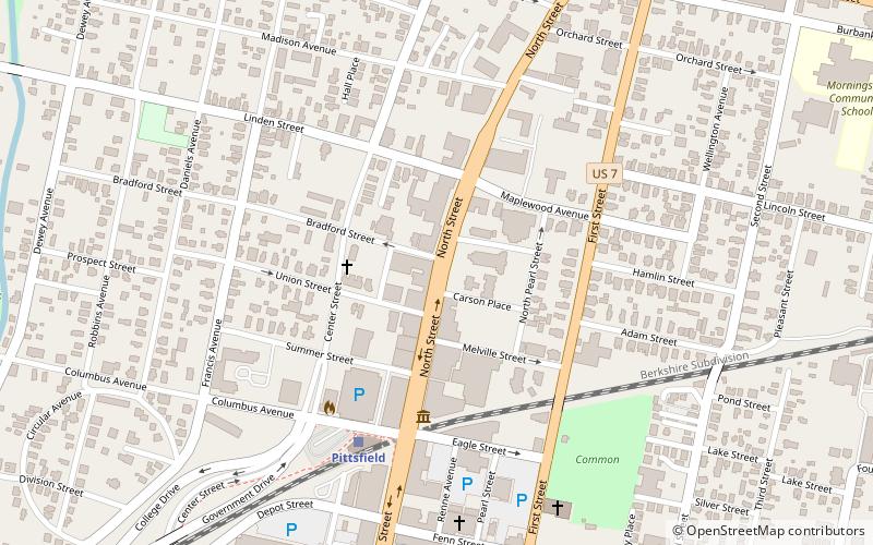 Upper North Street Commercial District location map