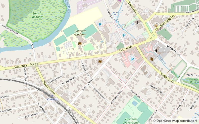 Concord Free Public Library location map