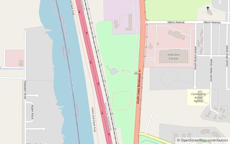 Floyd's Bluff location map
