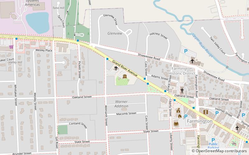 Governor Warner Mansion location map