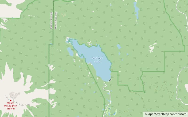 Fourmile Lake location map
