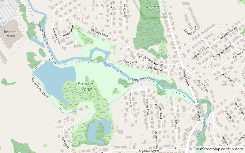 Prankers Pond location map