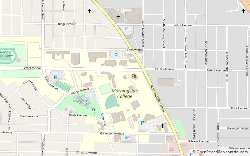 Charles City College Hall location map