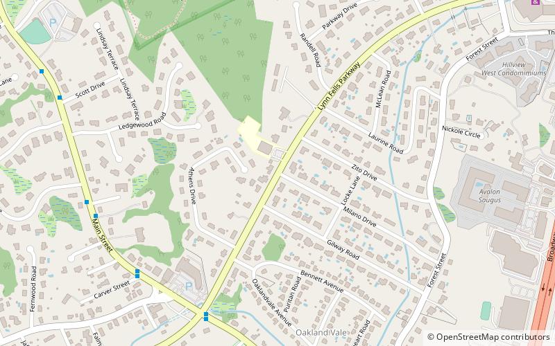 Lynn Fells Parkway location map