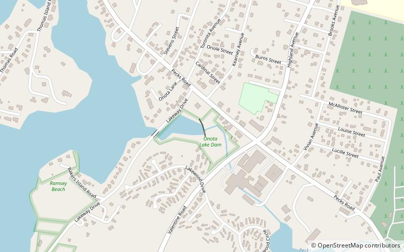 Lake Onota location map