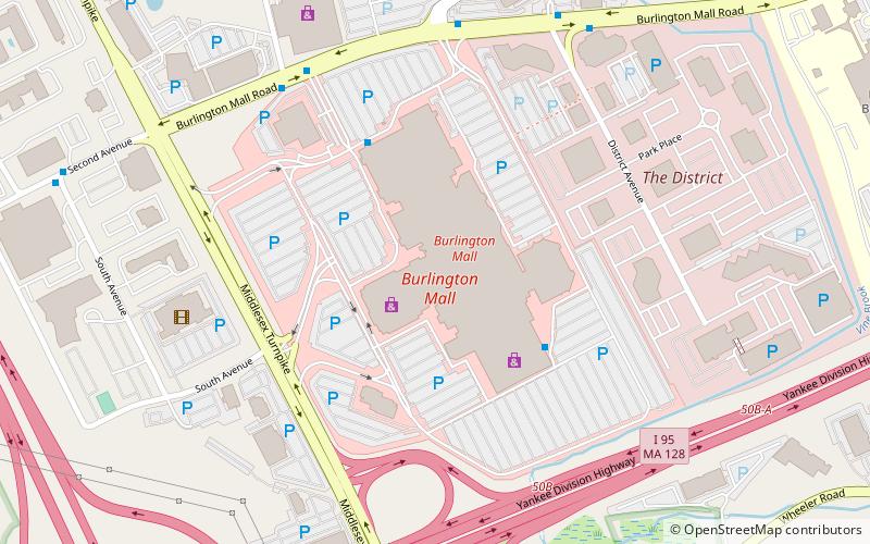 Burlington Mall location map