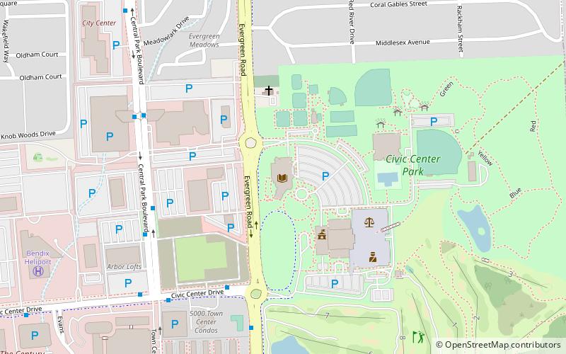 Southfield Public Library location map