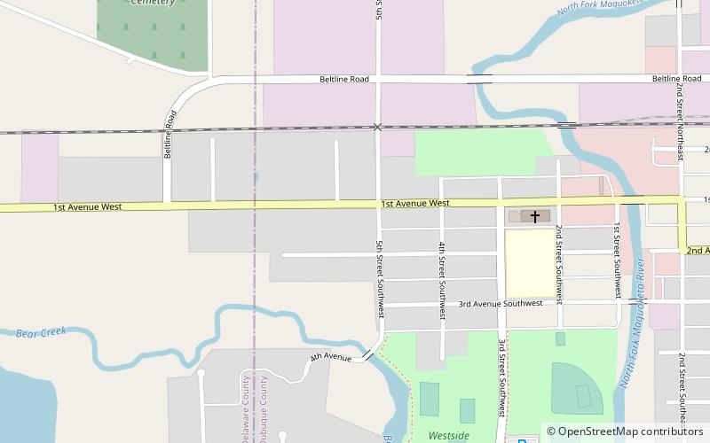 Allen House location map