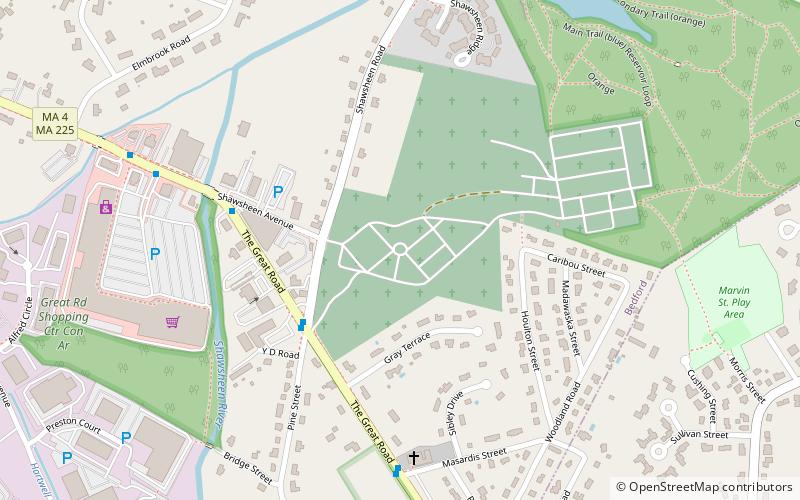 Shawsheen Cemetery location map