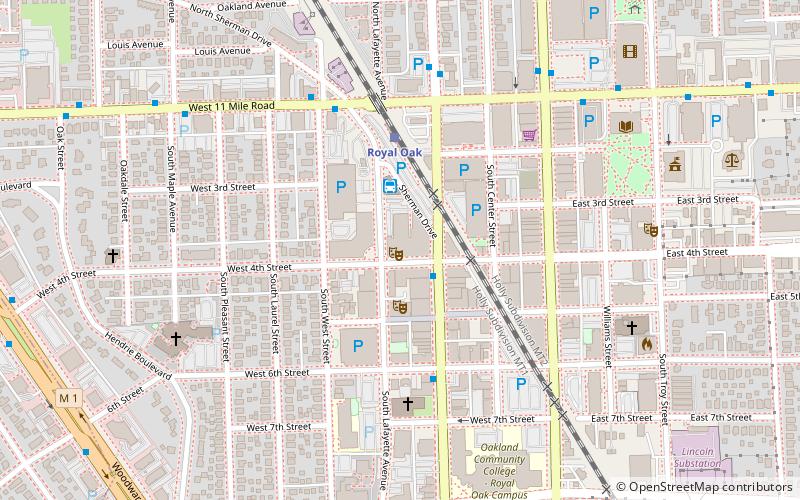 Royal Oak Music Theatre location map