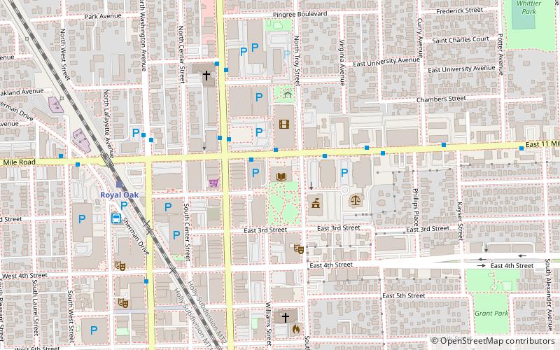 Royal Oak Public Library location map