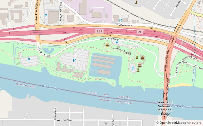Sioux City Marina location map