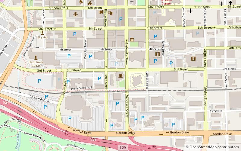 Sioux City Art Center location map