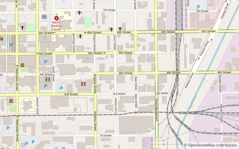 Fourth Street Historic District location map