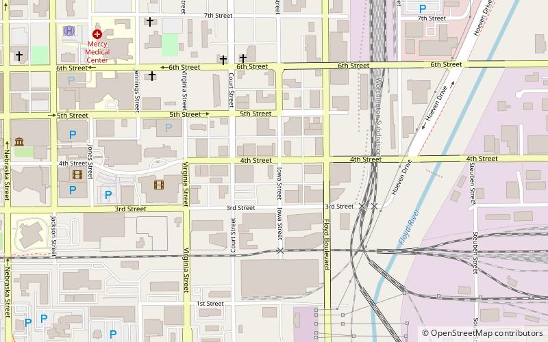 Evans Block location map