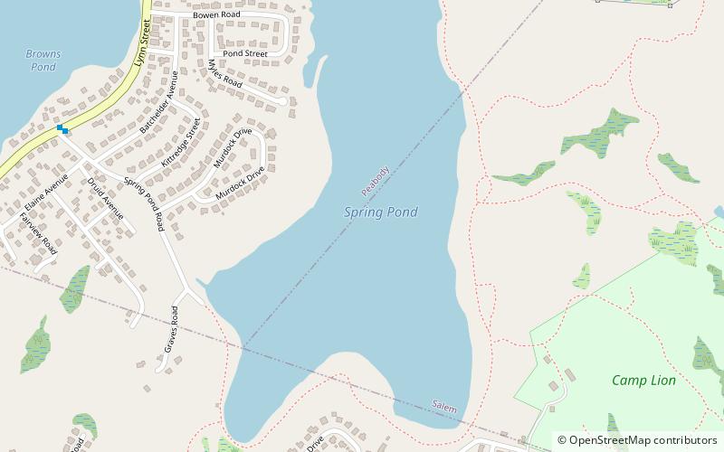 spring pond lynn location map