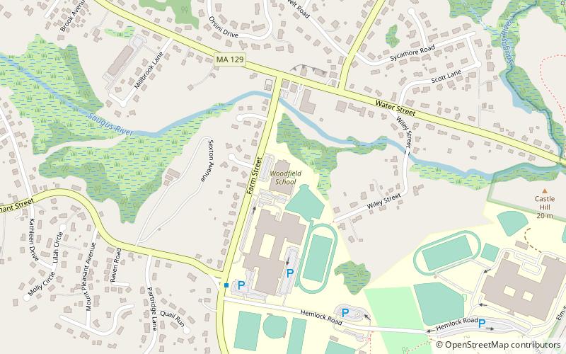 Woodville School location map