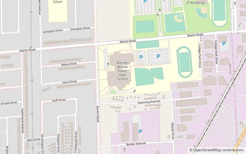 Warren Township District No. 4 School location map