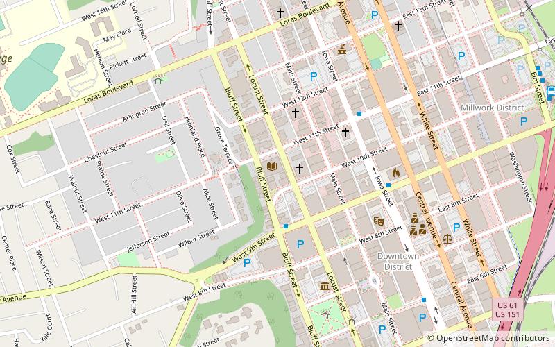 Carnegie-Stout Public Library location map