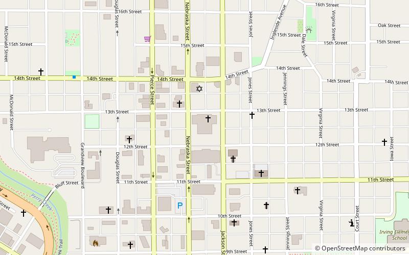 Sioux City Central High School and Central Annex location map