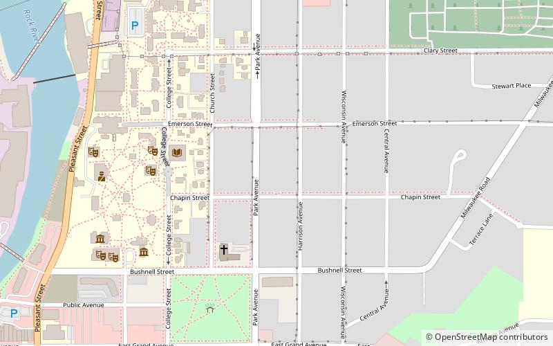 Beloit College location map