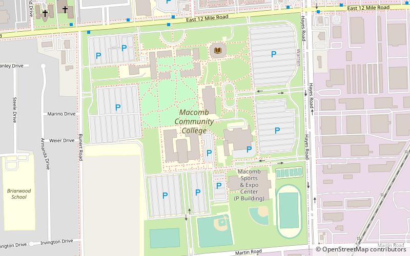 Macomb Community College location map