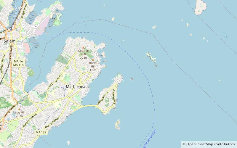Marblehead Light location map