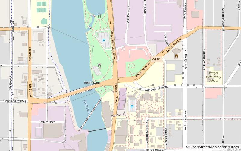 City of Beloit Waterworks and Pump Station location map