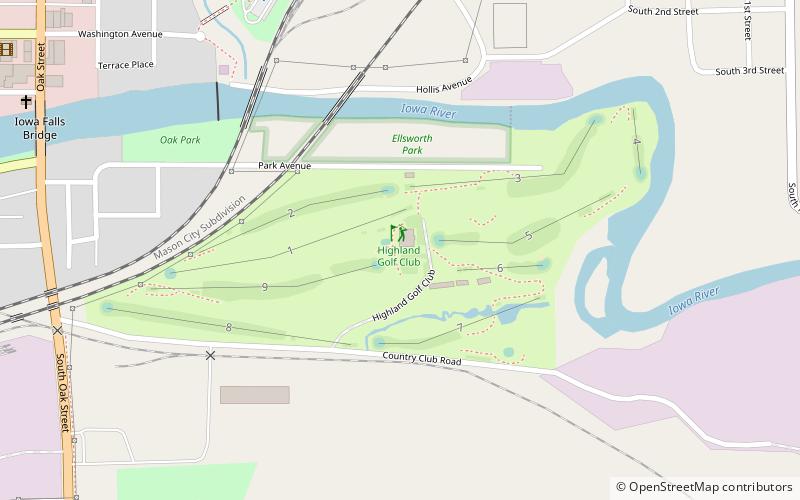 Highland Golf Club location map